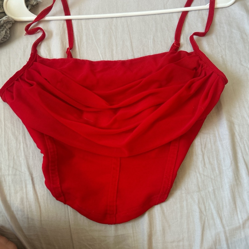 SHEIN Vibrant Red Top